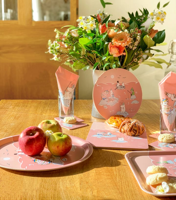 Bandeja Fiske Mumin verano 2022 20x27 cm, Rosa Opto Design