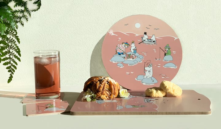 Bandeja Fiske Mumin verano 2022 20x27 cm, Rosa Opto Design