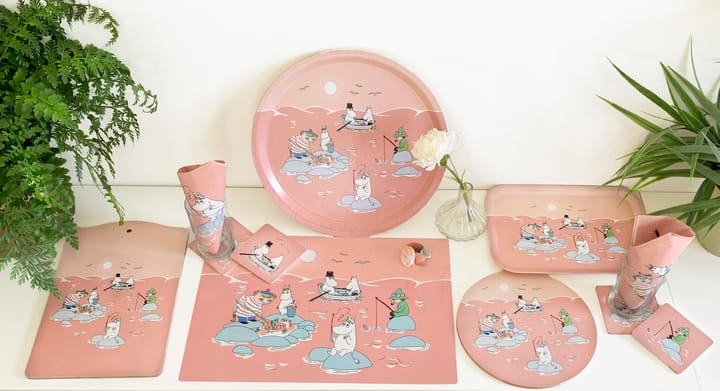Bandeja Fiske Mumin verano 2022 20x27 cm, Rosa Opto Design
