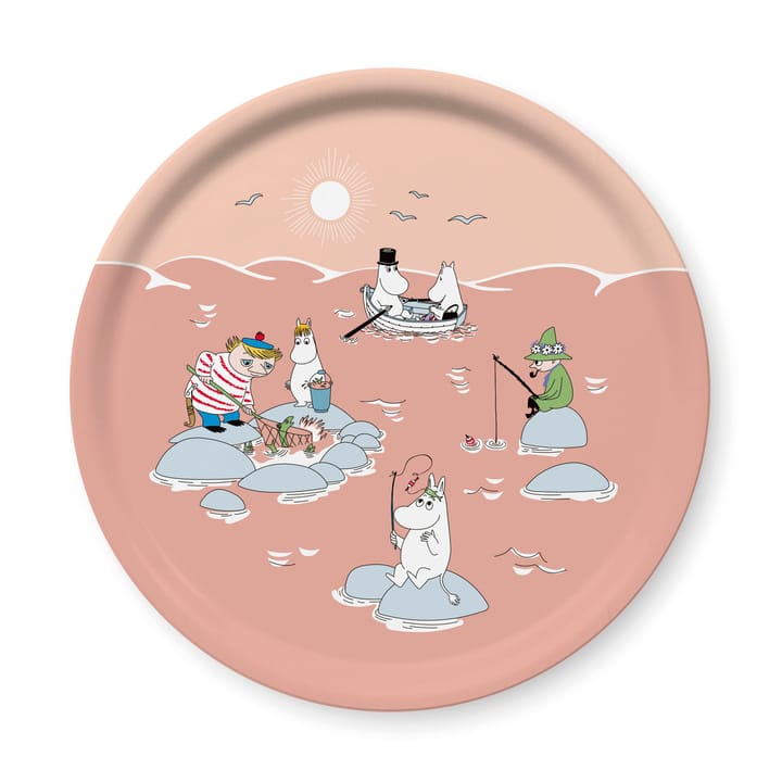 Bandeja Fiske Mumin verano 2022 Ø31 cm - Rosa - Opto Design