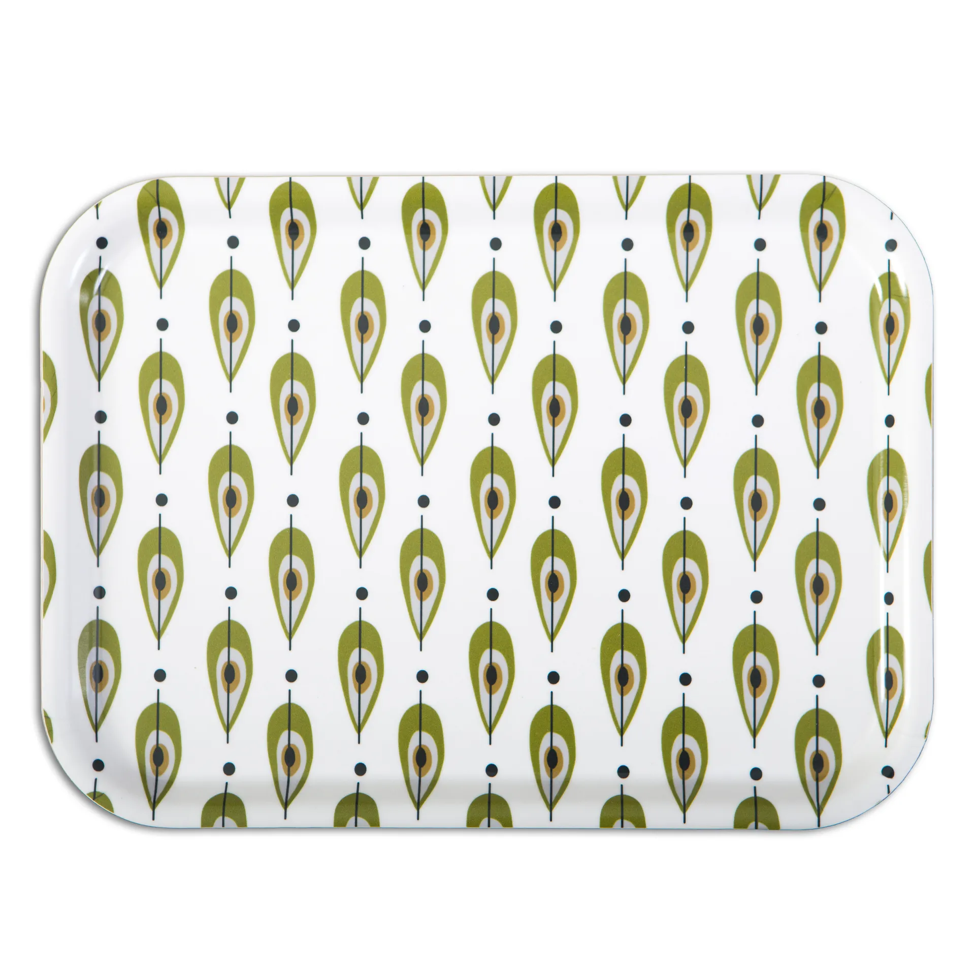 Bandeja High Pears verde oliva, 36x28 cm Opto Design