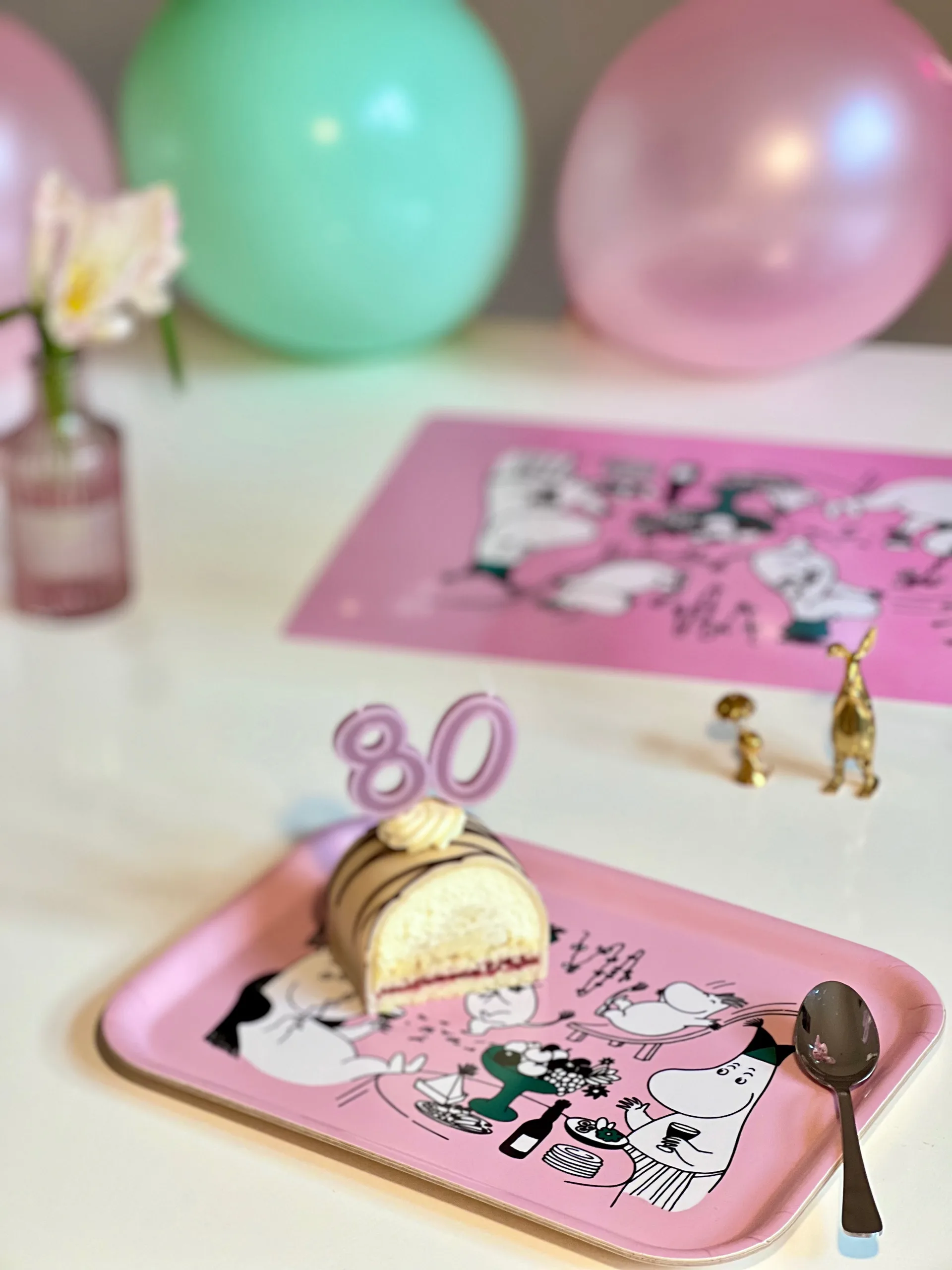 Bandeja Moomin 20x27 cm, Rosa Opto Design