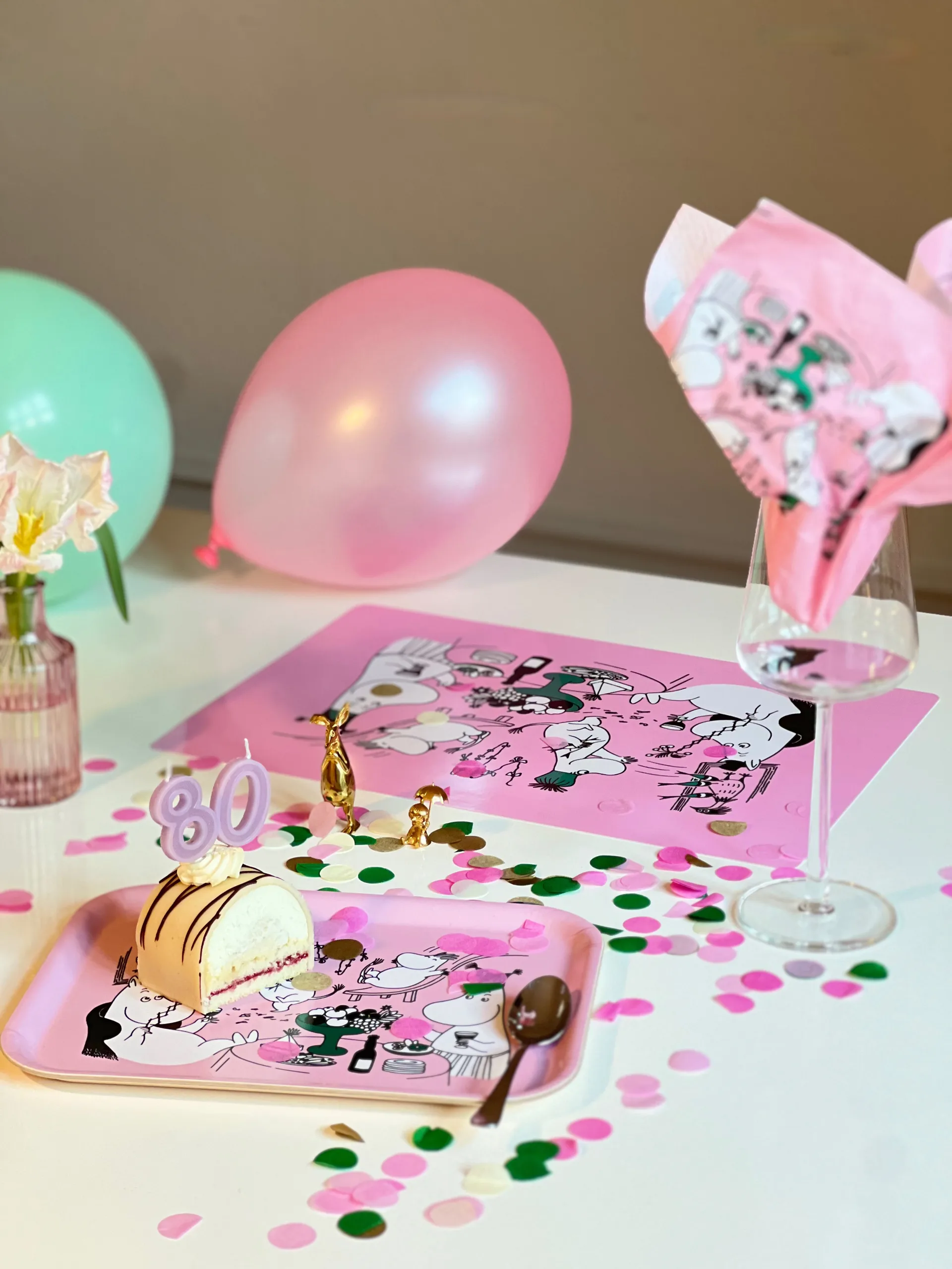 Bandeja Moomin 20x27 cm, Rosa Opto Design