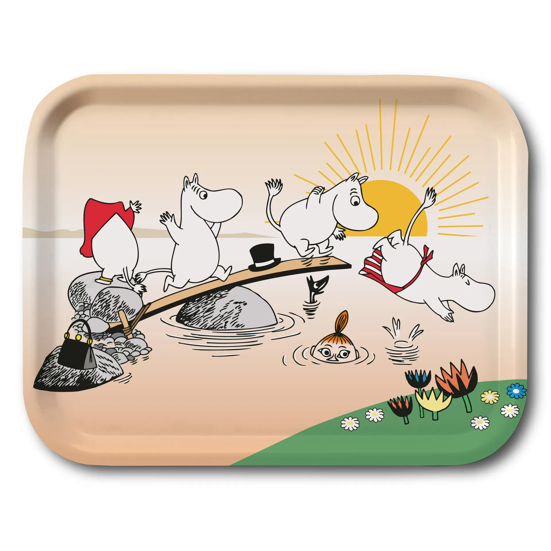 Bandeja Moomin evening swim, 27x20 cm Opto Design