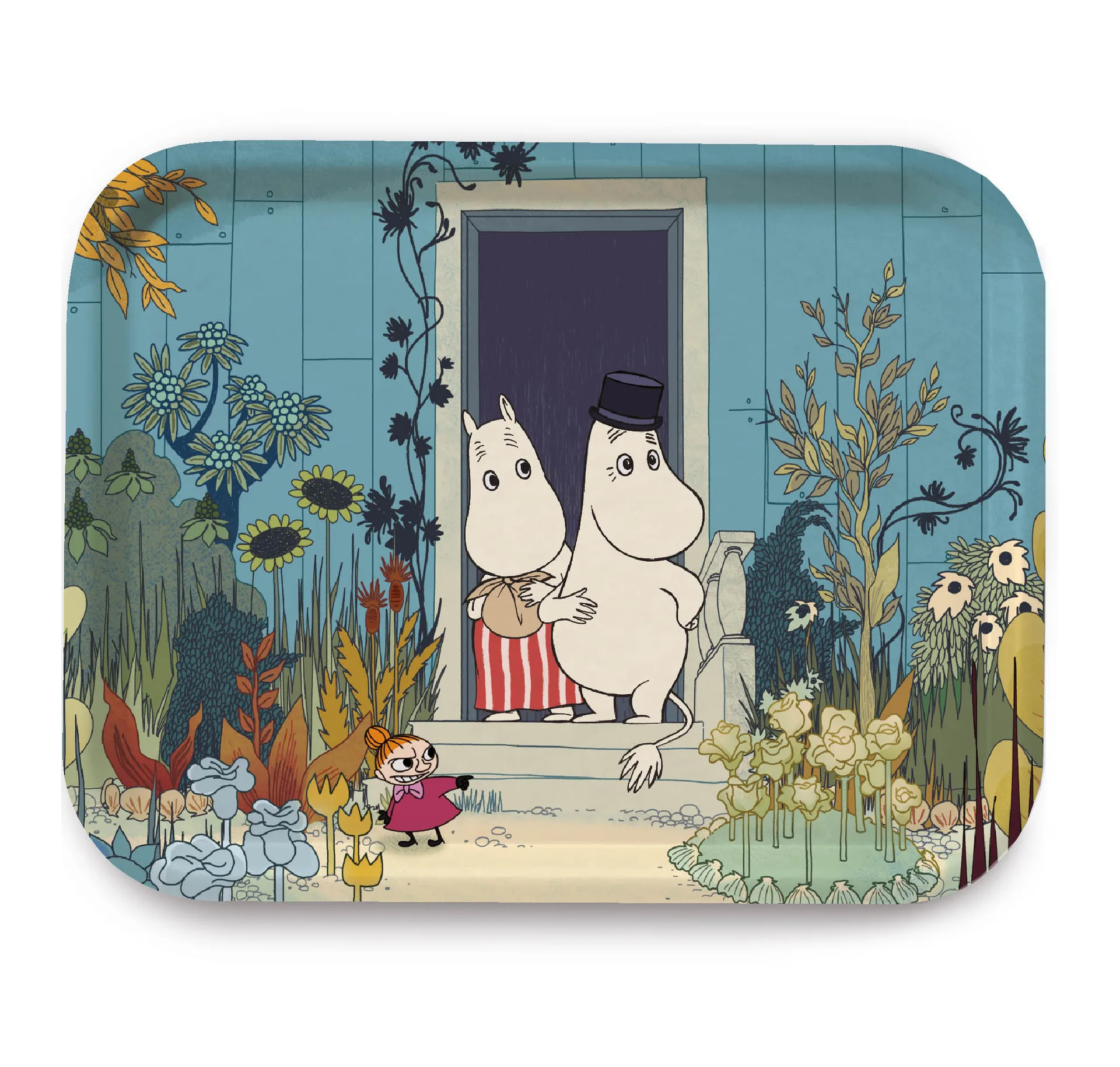 Bandeja Moomin Riviera Doorstep, azul-multi Opto Design