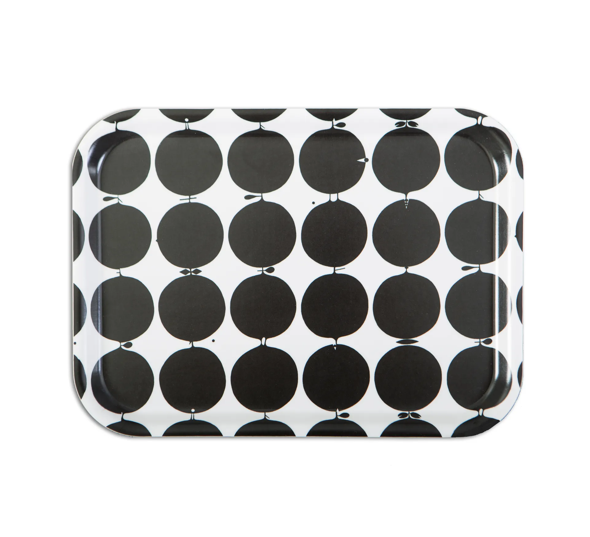 Bandeja Tallyho 36x28 cm, negro-blanco Opto Design