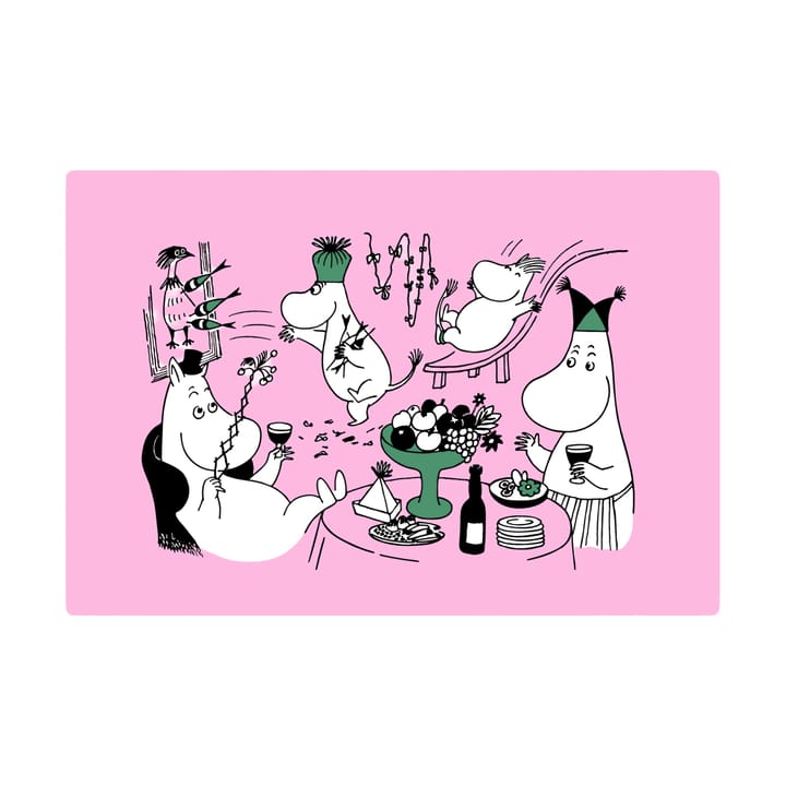 Matel individual Moomin 80, 27,5x40 cm - Rosa - Opto Design