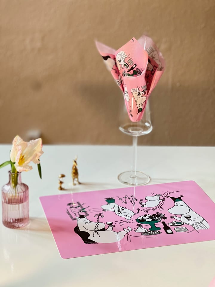 Matel individual Moomin 80, 27,5x40 cm, Rosa Opto Design