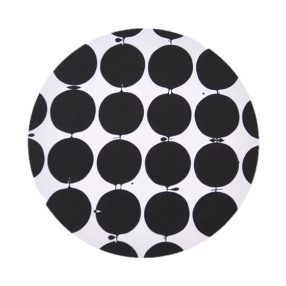 Salvamanteles Tallyho Ø 21 cm - negro-blanco - Opto Design