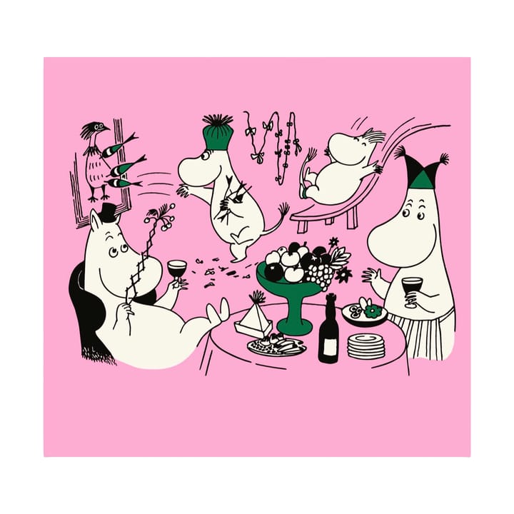 Servilletas Moomin 80, 20-pack - Rosa - Opto Design