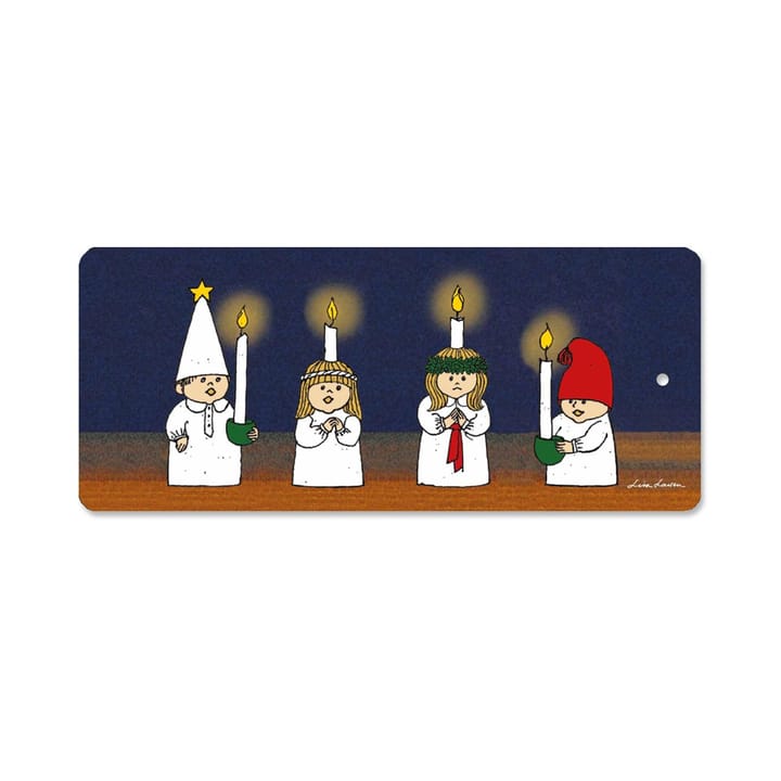 Tabla de cortar Lucia 40x17 cm - azul-blanco - Opto Design