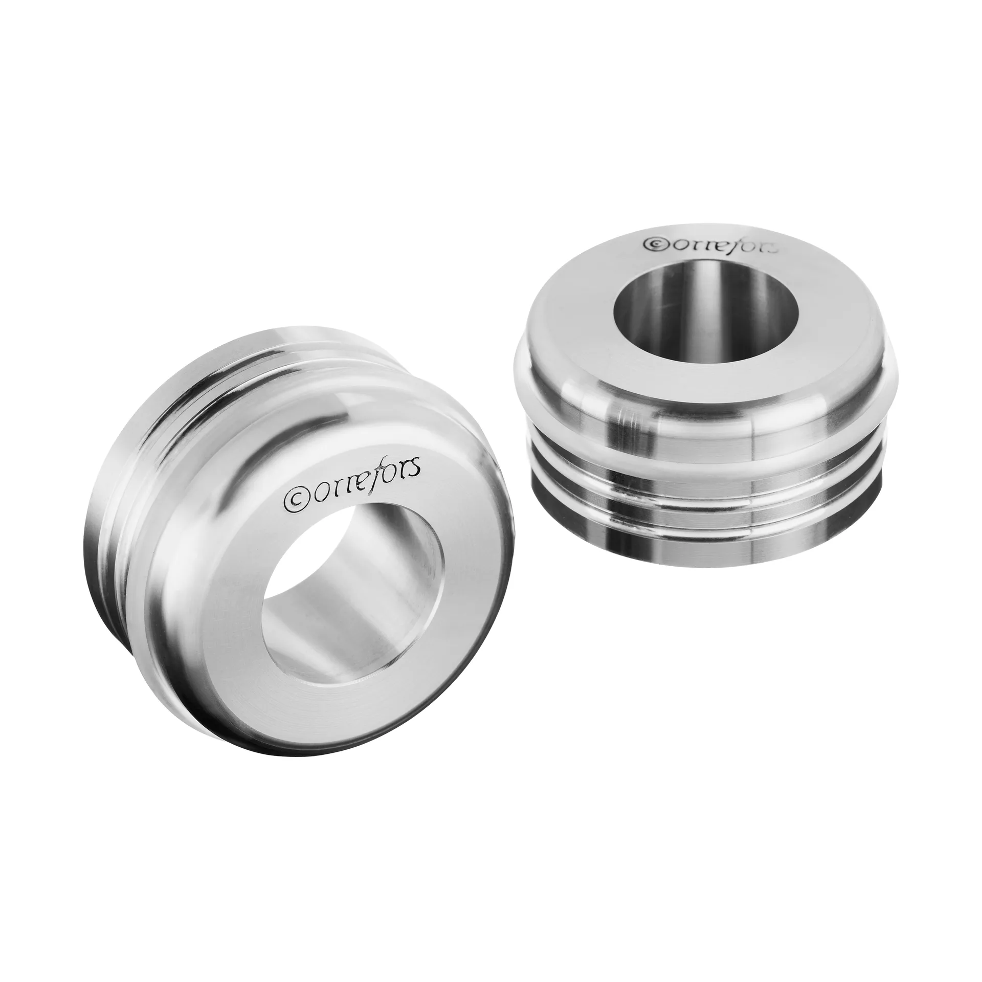 2 Adaptadores de velas Light switch, Aluminio Orrefors