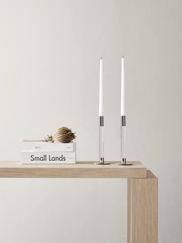 2 Candelabros Lumiere 26,5 cm - transparente - Orrefors