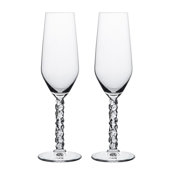 2 Copas de champagne Carat 24 cl - transparente - Orrefors