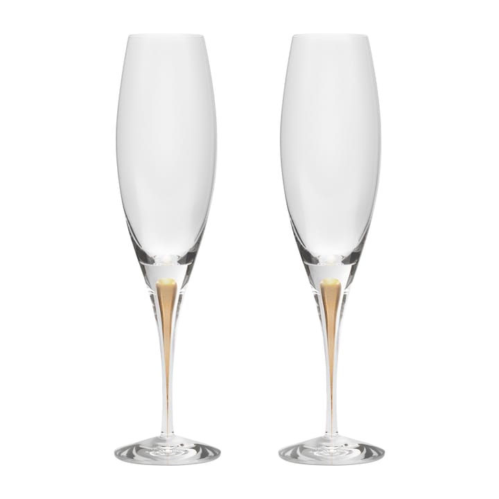 2 Copas de champagne Intermezzo 26 cl - Dorado - Orrefors