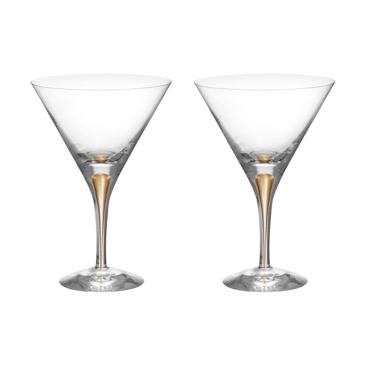 2 Copas martini Intermezzo 25 cl - Oro - Orrefors