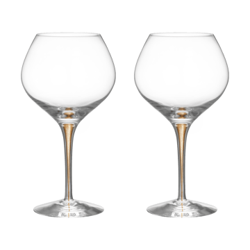 2 Copas vino Intermezzo Bouquet 70 cl - Oro - Orrefors