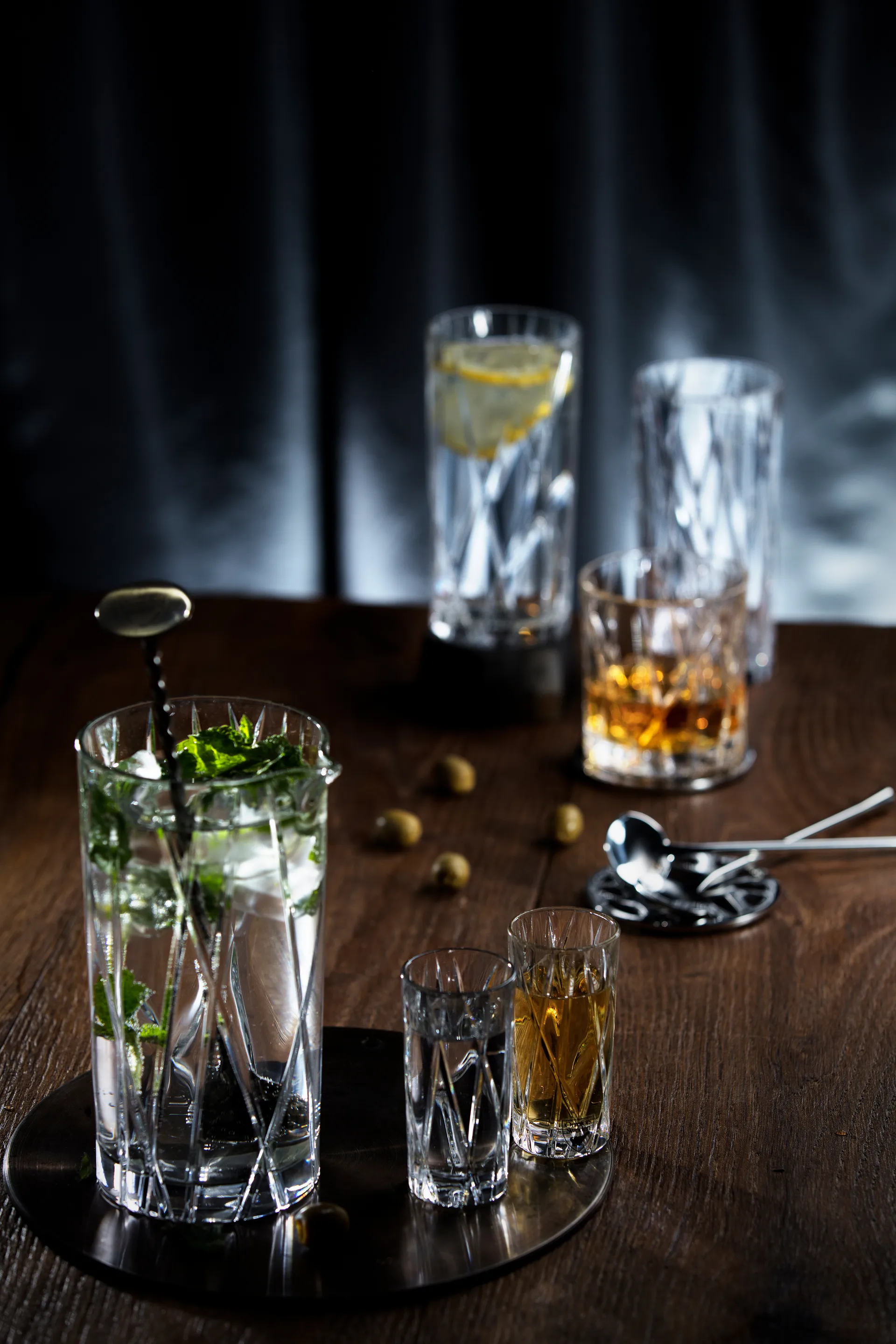 2 Cuchas para bebidas City 170 mm, Acero inoxidable Orrefors