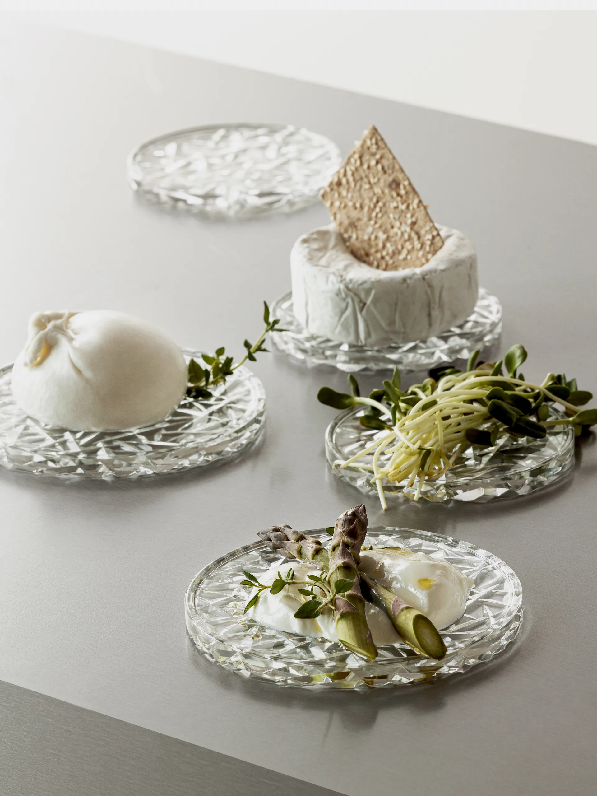 2 Posavasos Carat Ø10 cm, Transparente Orrefors