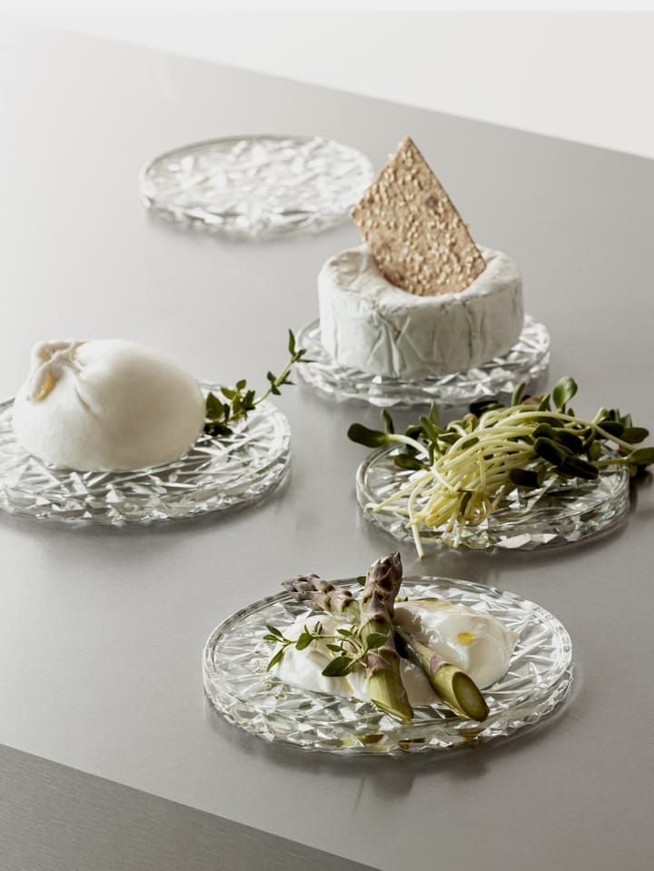 2 Posavasos Carat Ø10 cm, Transparente Orrefors