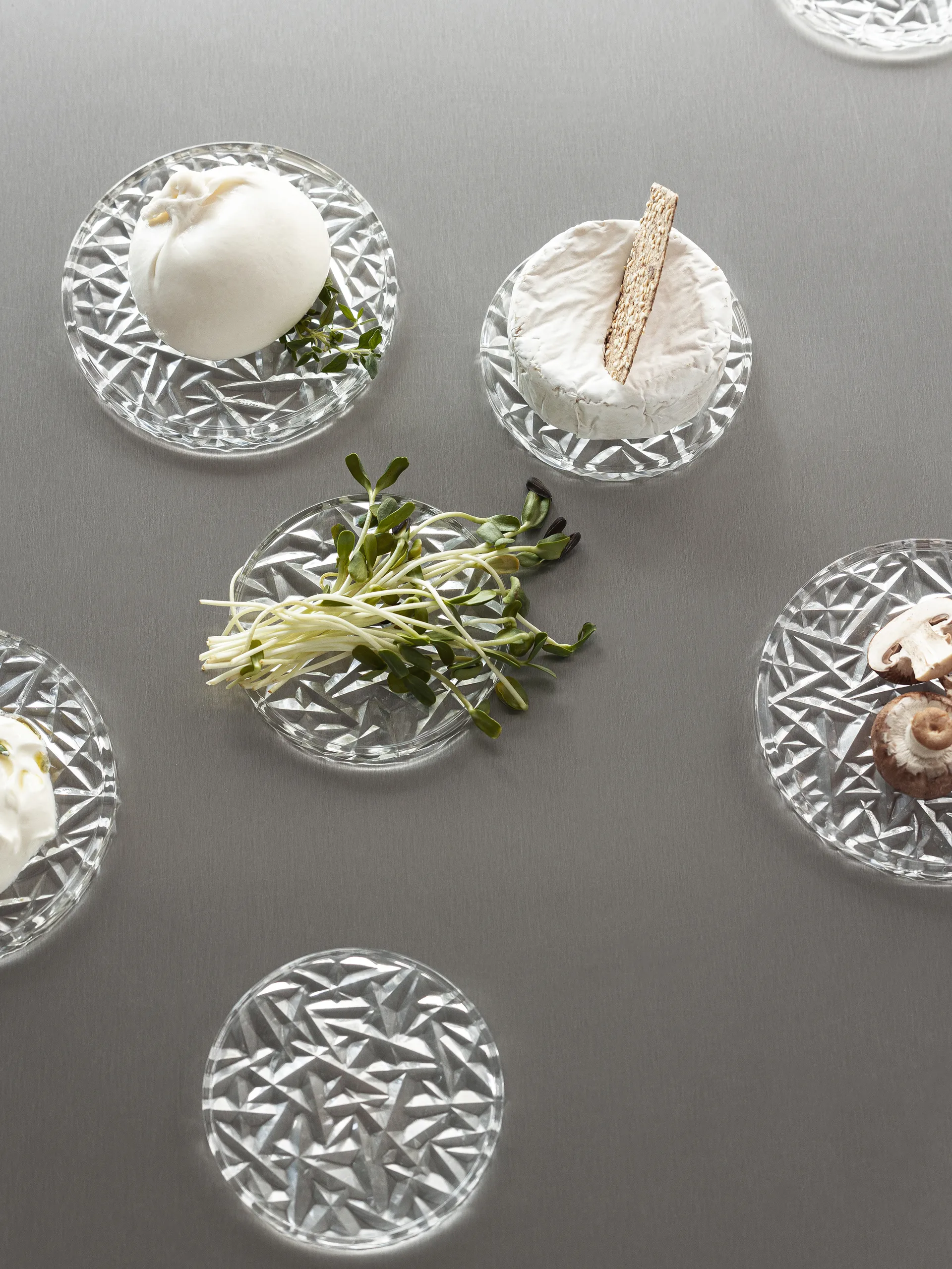 2 Posavasos Carat Ø10 cm, Transparente Orrefors