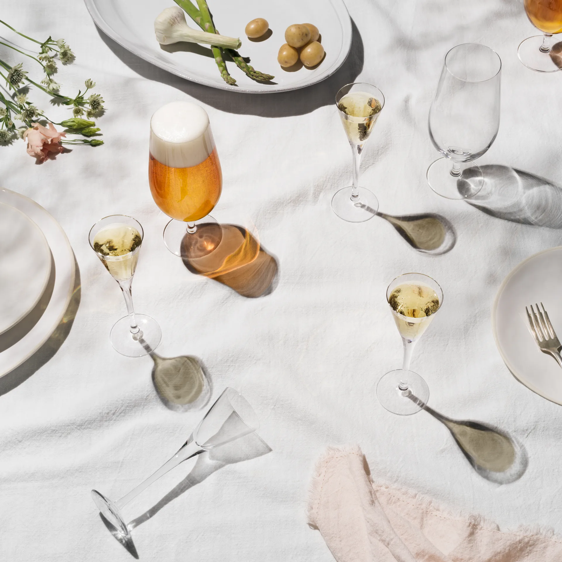 2 Vasos de chupito More, set de 2 Orrefors