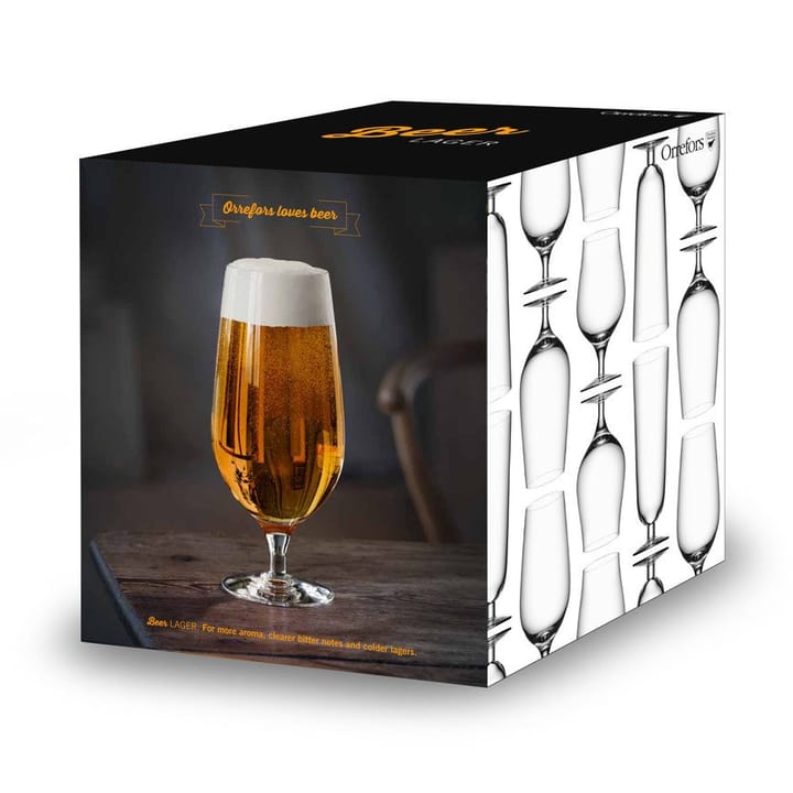 4 Copas de cerveza Beer Lager, 60 cl Orrefors