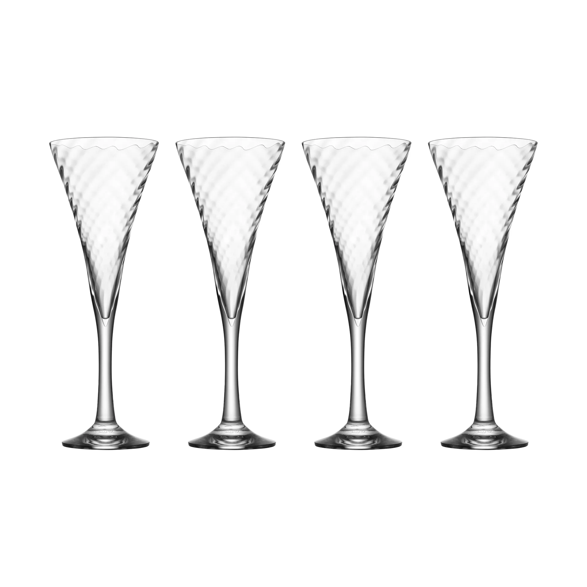 4 Copas de champagne Helena 25 cl, Transparente Orrefors