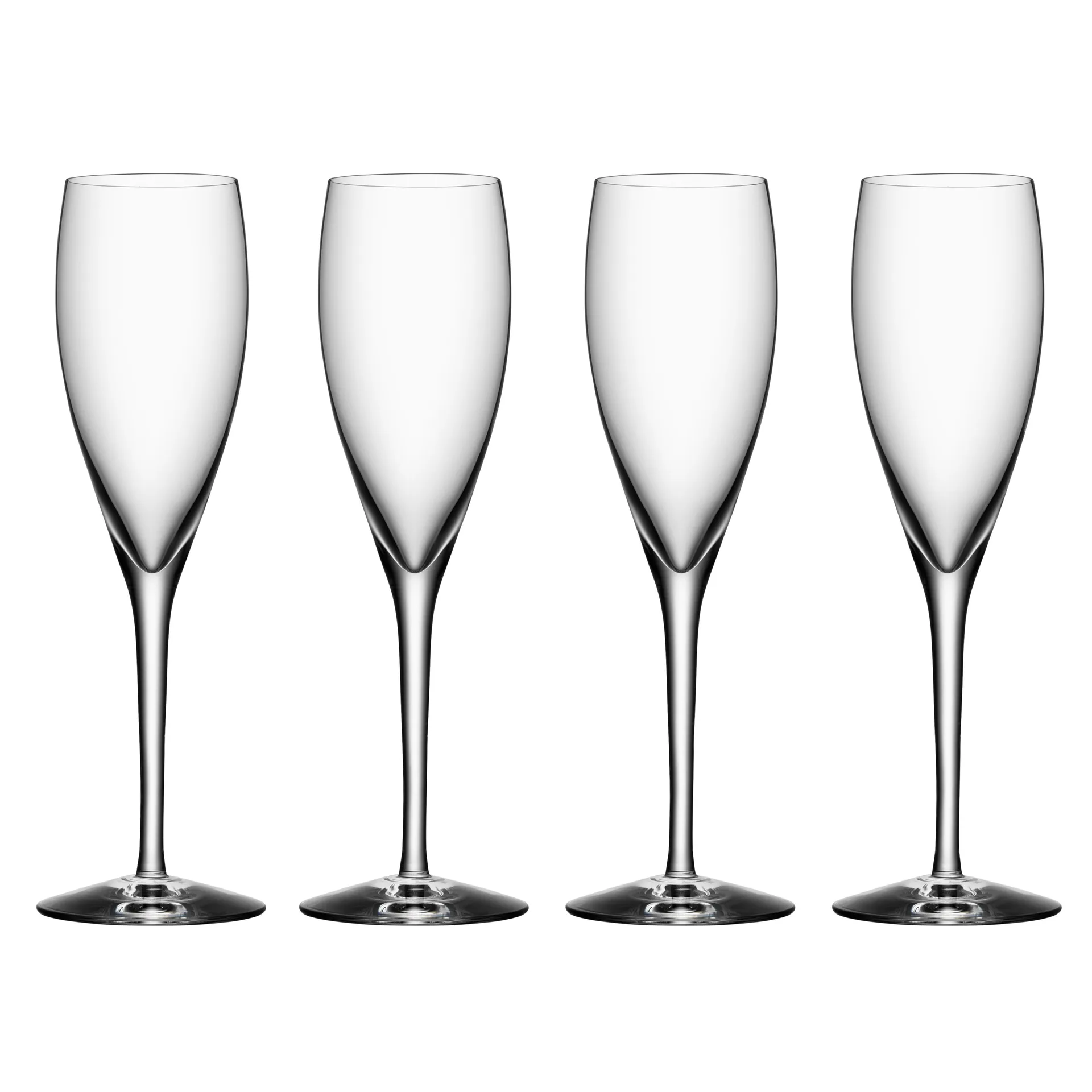 4 copas de champagne More, set de 4 Orrefors