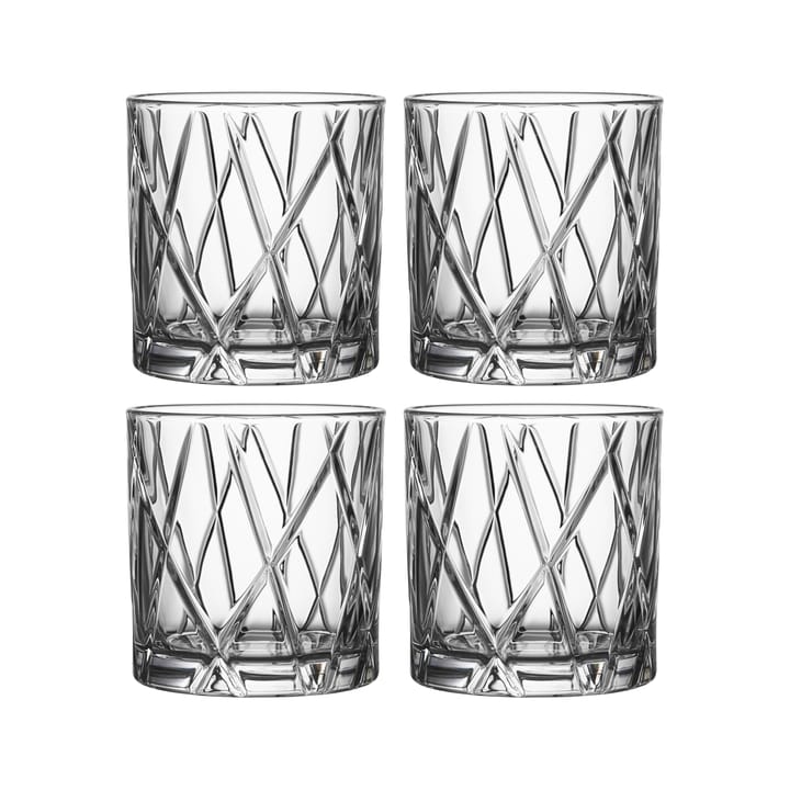 4 Vasos City Double Old Fashioned - 34 cl - Orrefors
