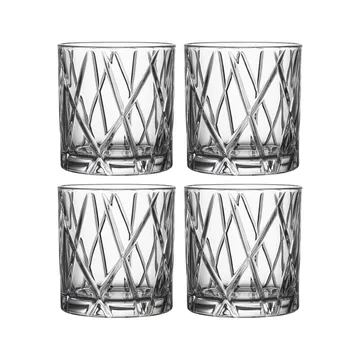 4 Vasos City Double Old Fashioned - 34 cl - Orrefors