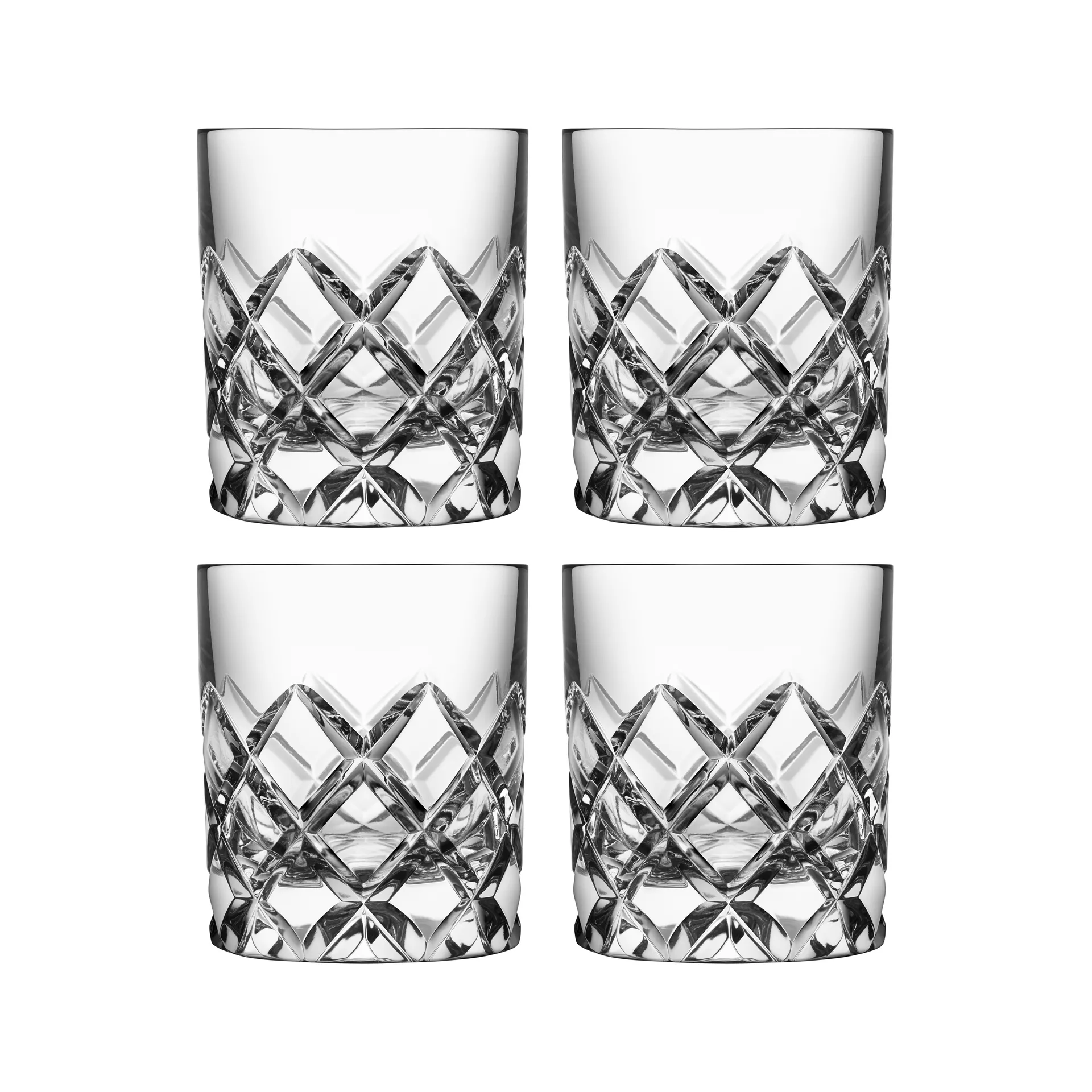 4 Vasos de whisky Sofiero, transparente Orrefors