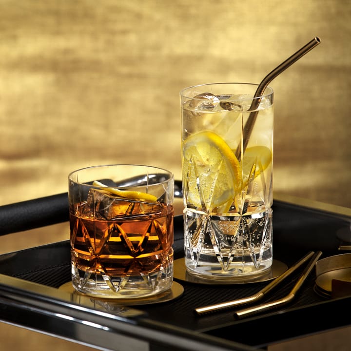4 Vasos Peak old fashioned, 25 cl Orrefors