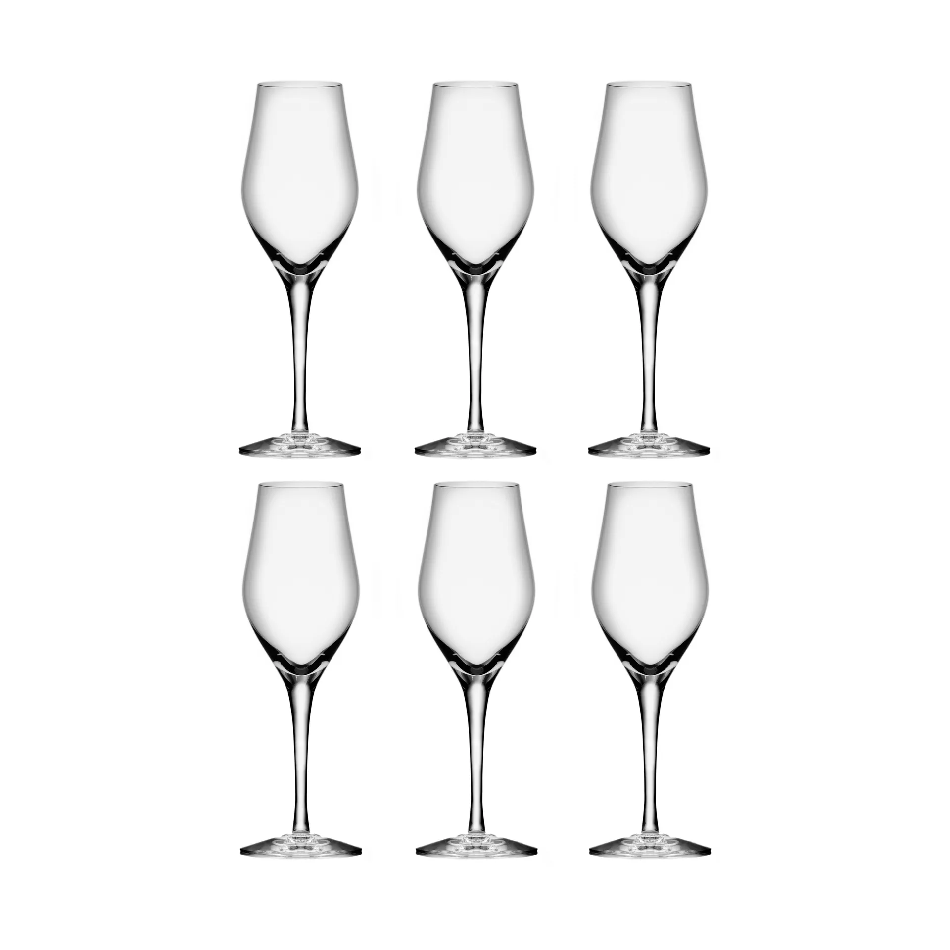 6 Copas de champagne Sense 25,5 cl, Transparente Orrefors