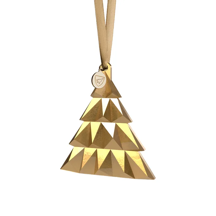Adorno anual alto - Oro de 21K - Orrefors