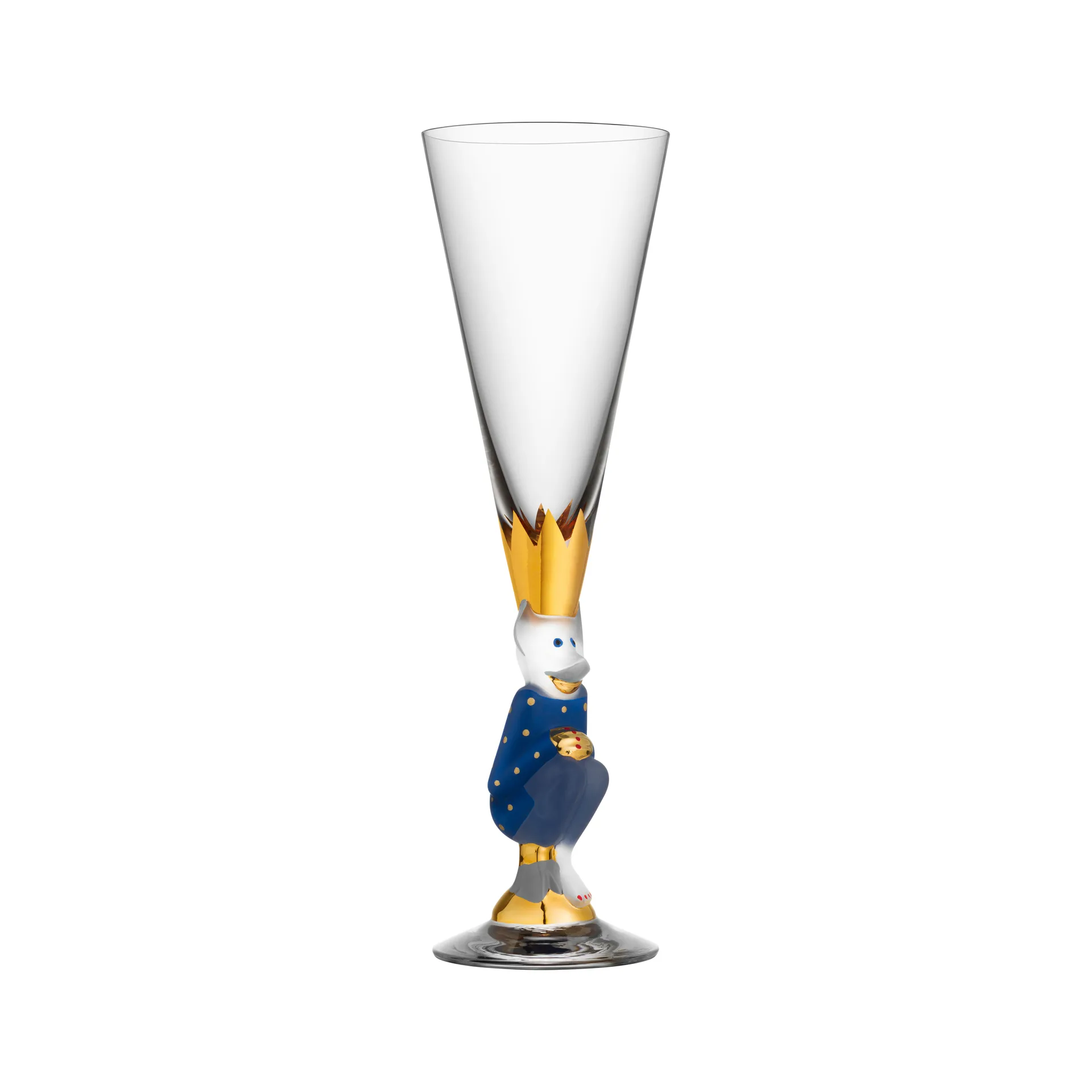 Copa de champán The Sparkling Devil 19 cl, azul Orrefors