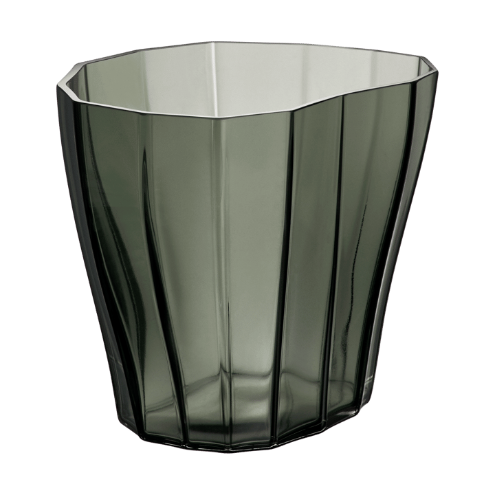 Jarrón Reed 17,5 cm, Verde musgo Orrefors