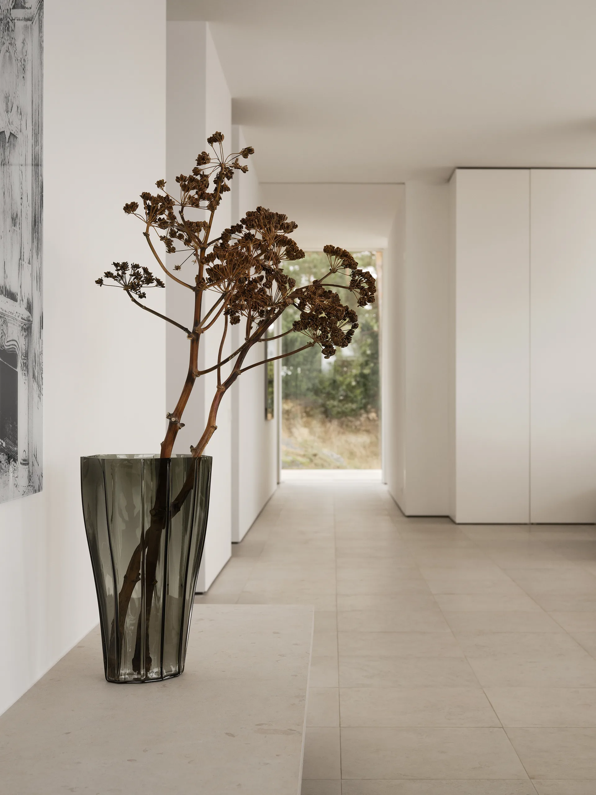 Jarrón Reed 50 cm, Verde musgo Orrefors