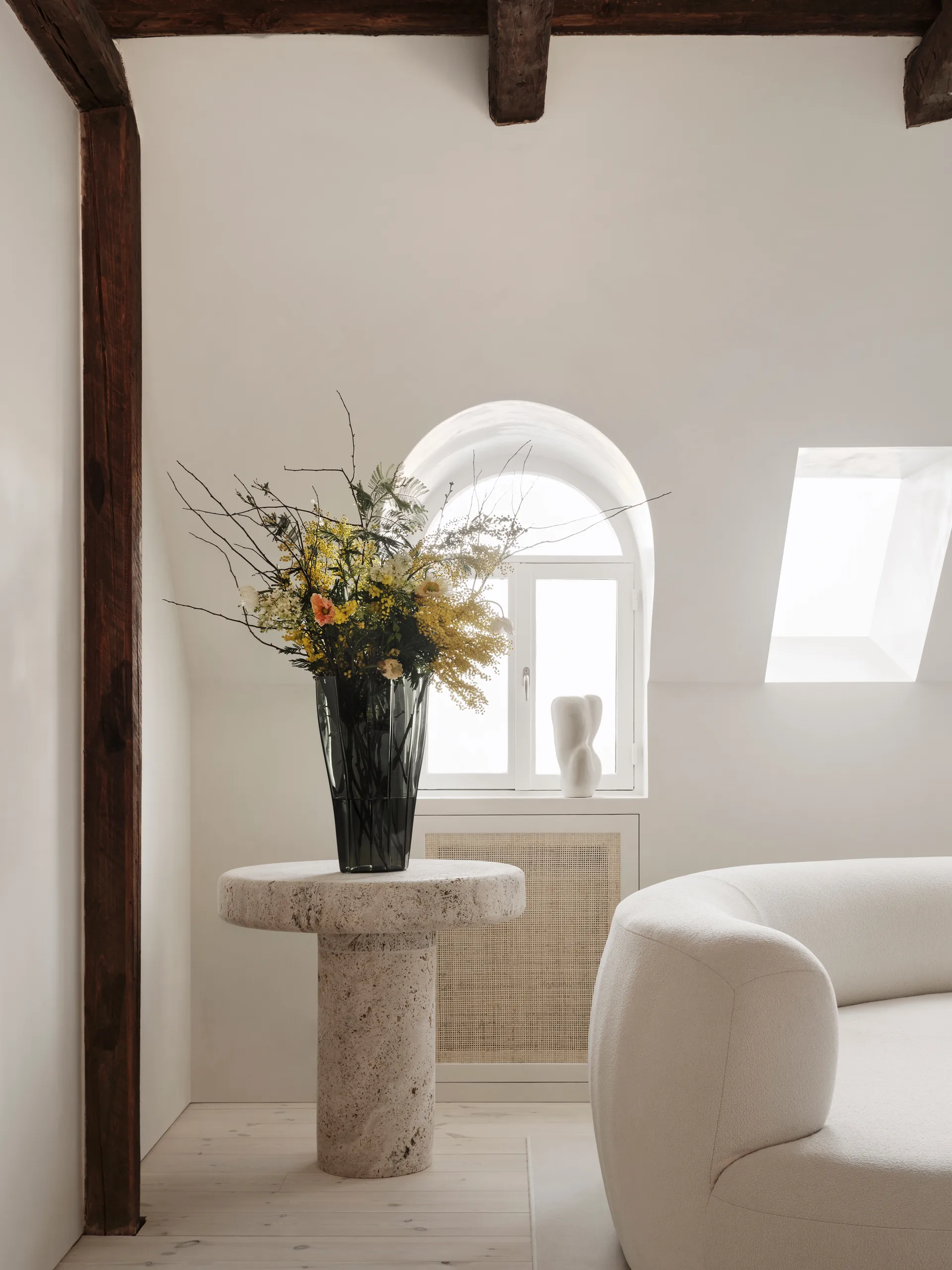 Jarrón Reed 50 cm, Verde musgo Orrefors