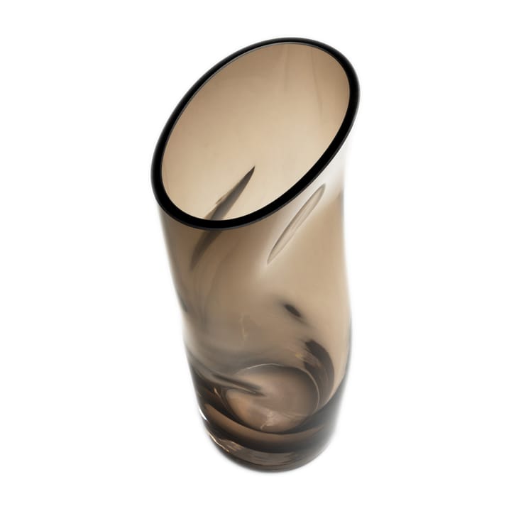 Jarrón Squeeze 23 cm, Marrón Orrefors