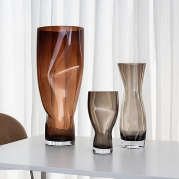 Jarrón Squeeze - Sunset brown - Orrefors