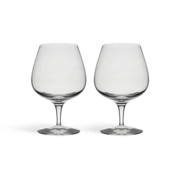 More copa de coñac - Transparente, 33 cl, pack de 2 - Orrefors