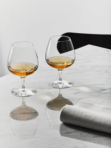 More copa de coñac - Transparente, 33 cl, pack de 2 - Orrefors
