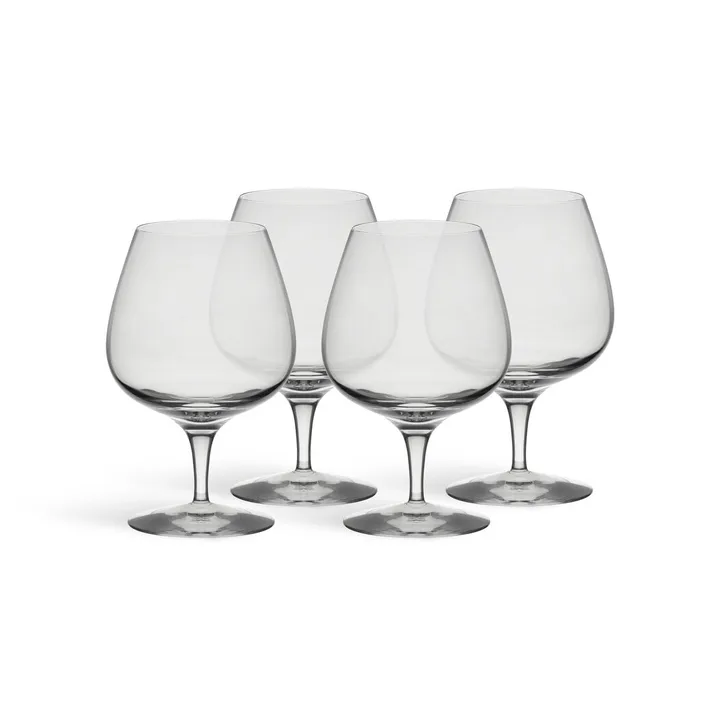 More copa de coñac - Transparente, 33 cl, pack de 4 - Orrefors