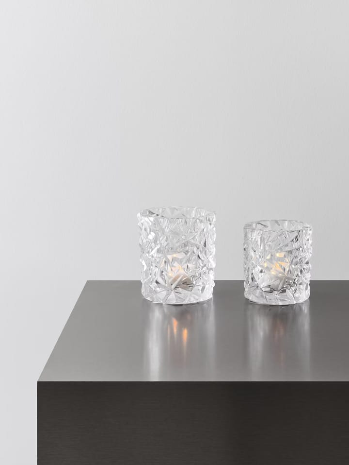 Portavelas Carat transparente, 7,9 cm Orrefors