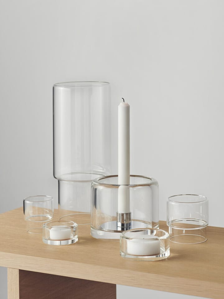 Portavelas para vela gruesa Tou 290 mm, transparente Orrefors