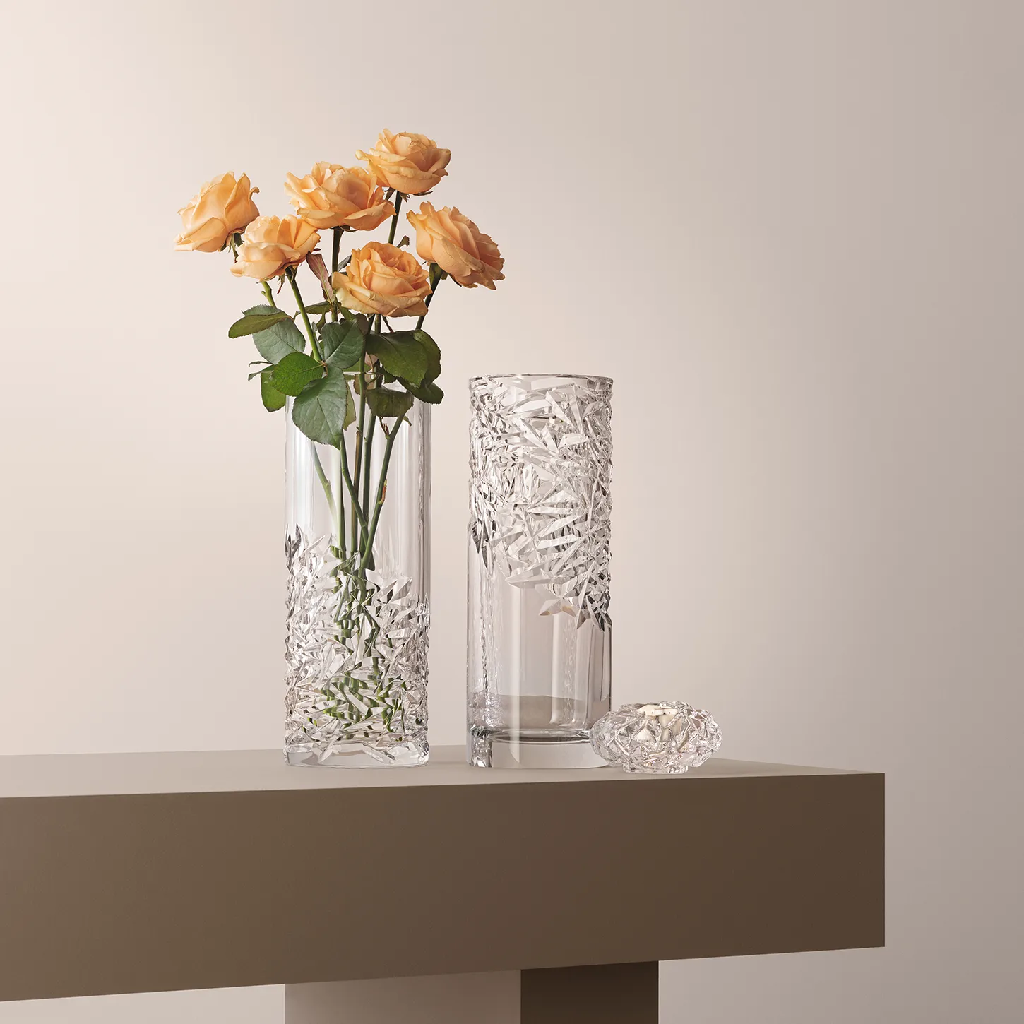 Vaso Carat 37 cm, Low cut Orrefors