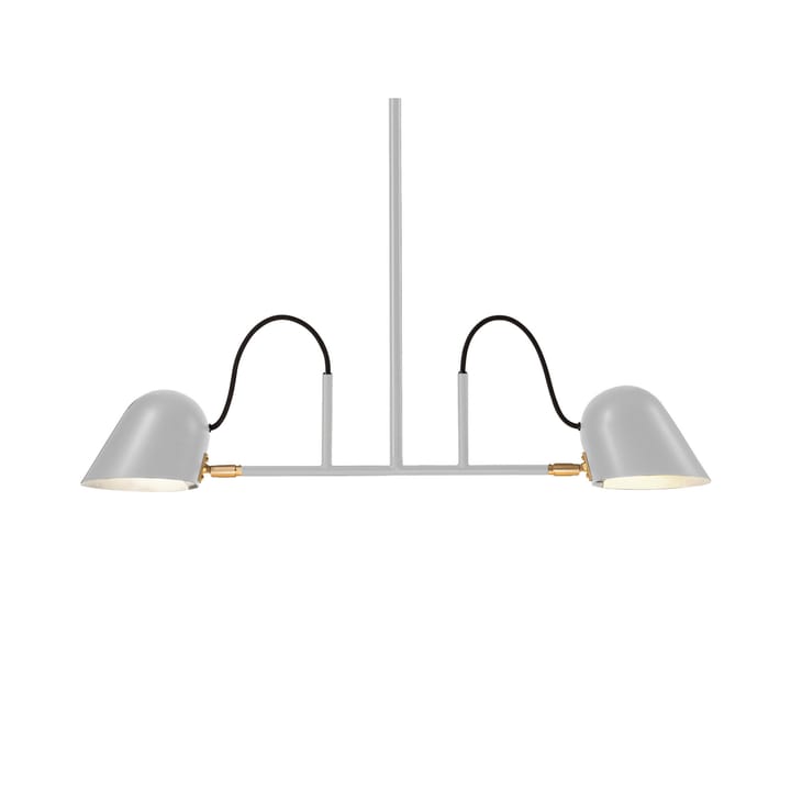 Lámpara colgante Streck 900 - Gris cálido/latón, instalación fija - Örsjö Belysning