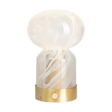 Lámpara de mesa Essence Cloudy portátil - Latón-vidrio - Örsjö Belysning