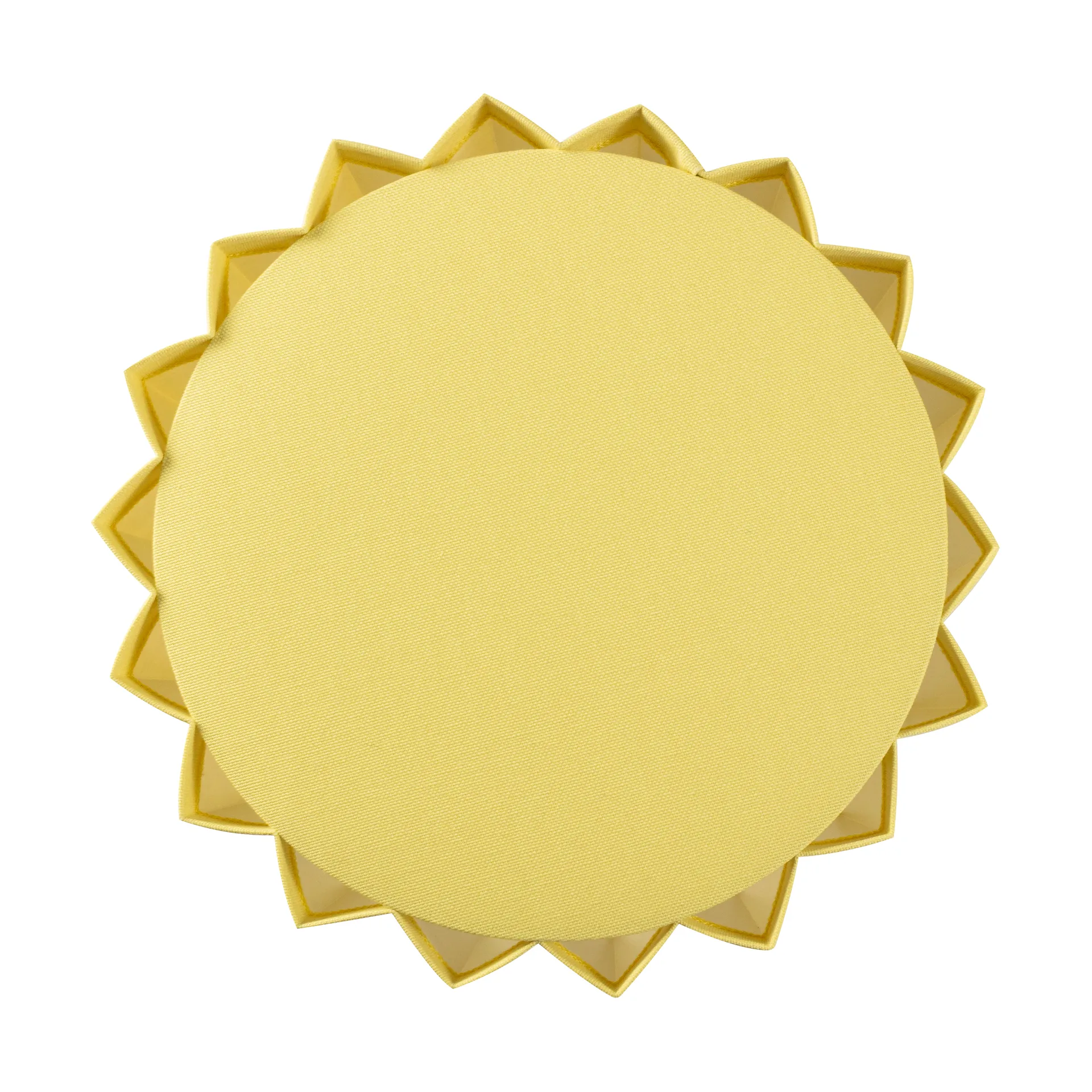 Lámpara de mesa Plissé textil, Amarillo Örsjö Belysning